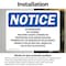 Signmission No Trespassing No Loitering Violators Caught OSHA Notice Sign, Vinyl Decal, 10in W x 7in L, 2PK OS-2PACK-NS-D-710-L-14932 - alternate 6